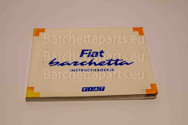 Instructieboekje Fiat Barchetta