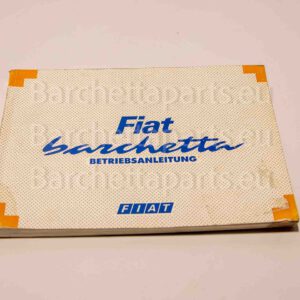 Instructieboekje Fiat Barchetta Duits