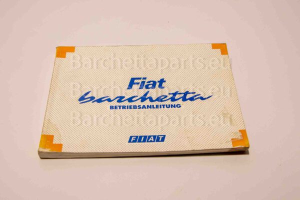 Libretto di istruzioni Fiat Barchetta tedesco