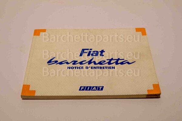 Fiat Barchetta libretto di istruzioni francese